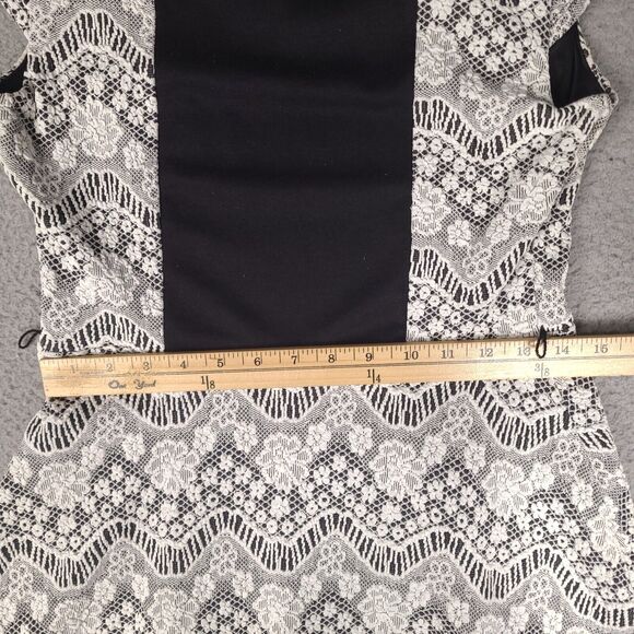 Candies Dress Womens Large White Floral Mini Embroidered‎ Scoop Neck - Picture 13 of 16